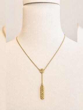 Mary Margrill M2 Skippy Diggy Believe Necklace Sterling Silver & Gold Diamond